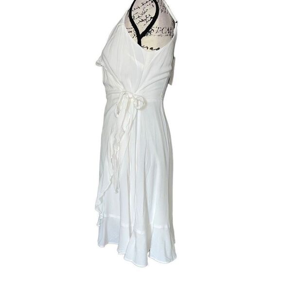 NWT Cupcakes & Cashmere white wrap dress small - Picture 4 of 8